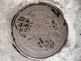 WATER METER NEW ORLEANS CRESCENT BOX