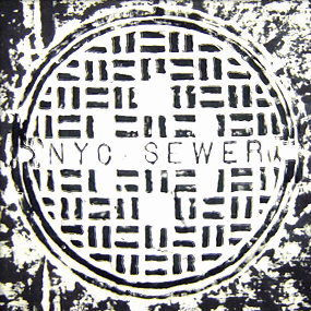NYC Sewer Black by Mark Nilsen