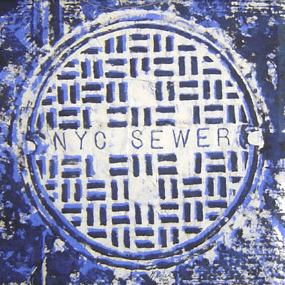 NYC Sewer Blue by Mark Nilsen